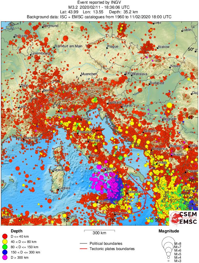wide historical seismicity