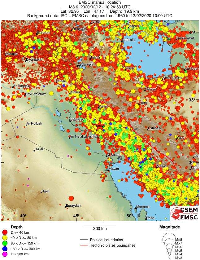 wide historical seismicity