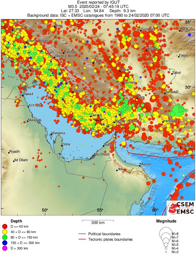 wide historical seismicity