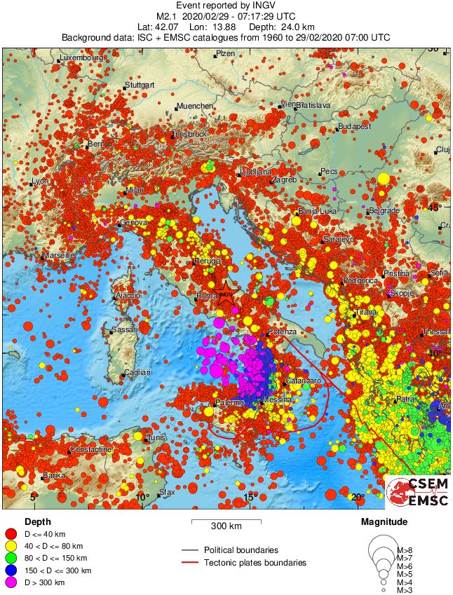 wide historical seismicity