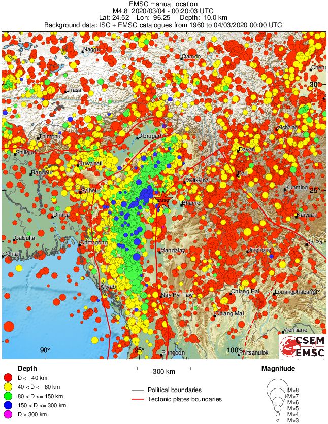 wide historical seismicity