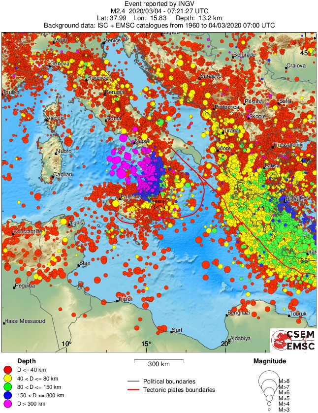 wide historical seismicity