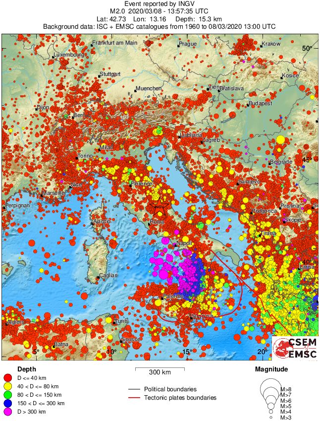 wide historical seismicity