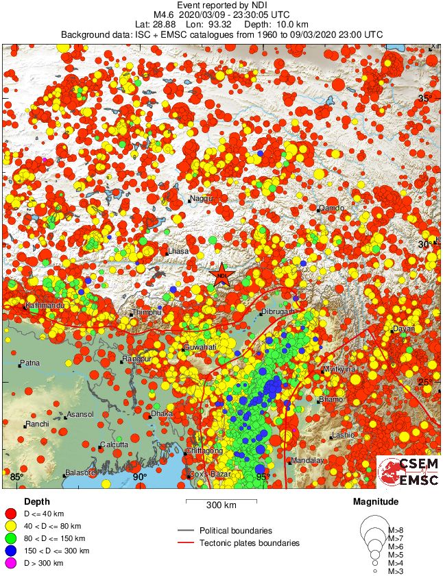 wide historical seismicity