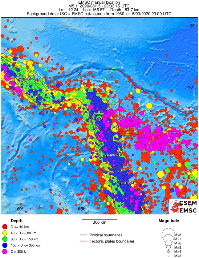 wide historical seismicity