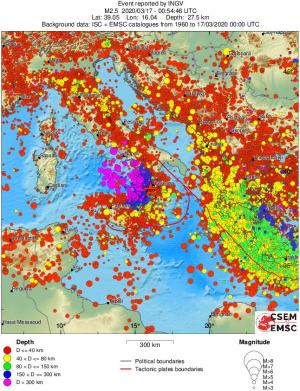 wide historical seismicity