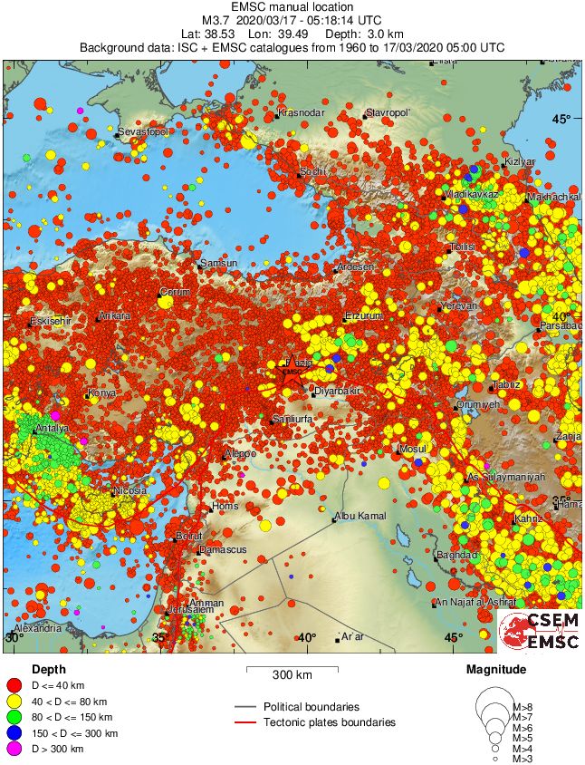 wide historical seismicity