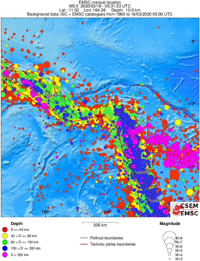 wide historical seismicity