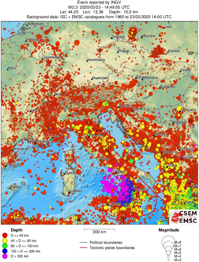 wide historical seismicity