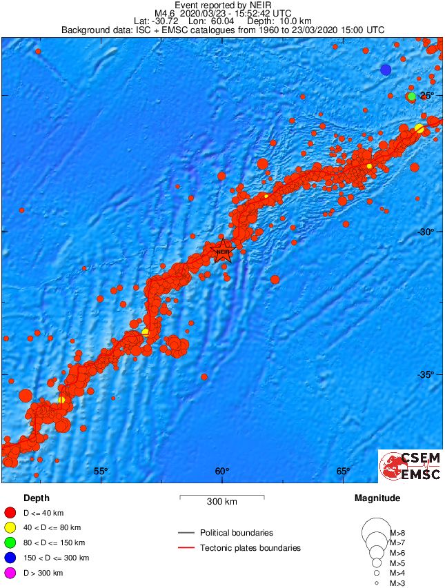 wide historical seismicity