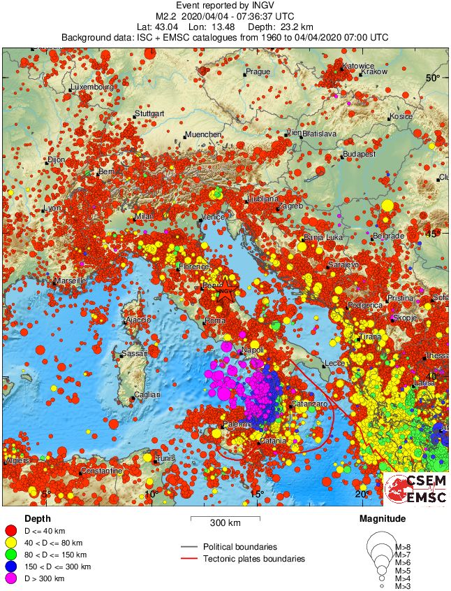 wide historical seismicity