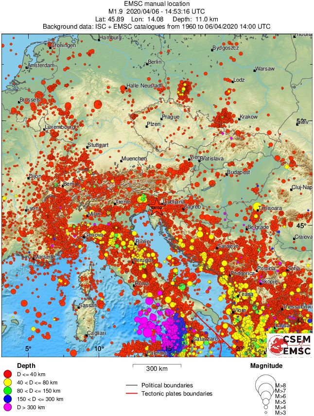 wide historical seismicity