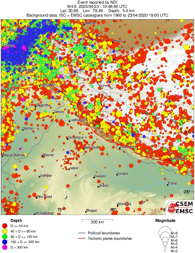 wide historical seismicity