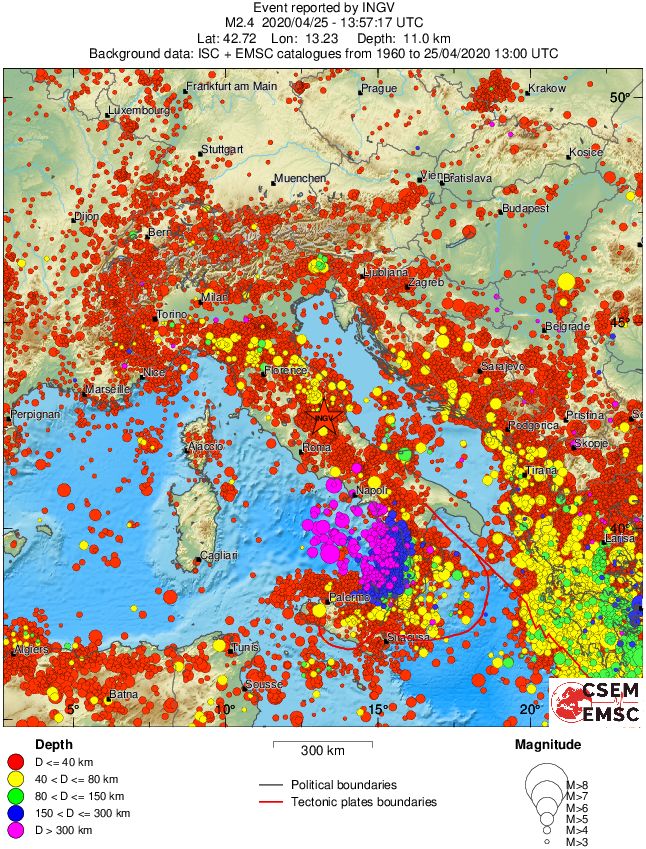 wide historical seismicity