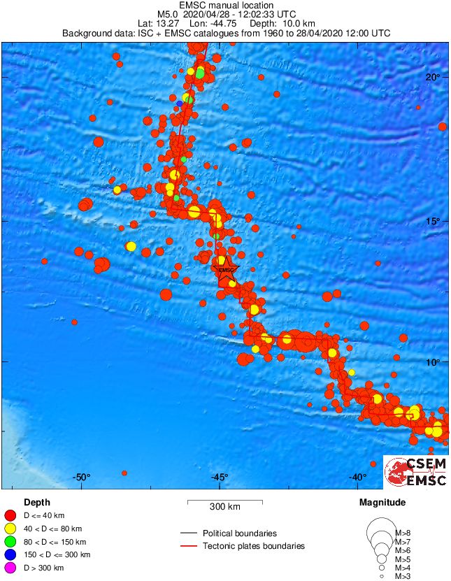 wide historical seismicity