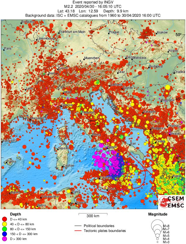 wide historical seismicity