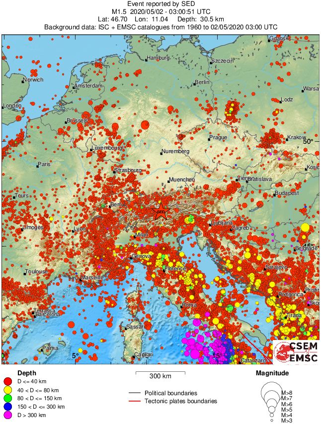 wide historical seismicity