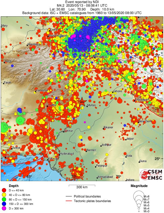 wide historical seismicity