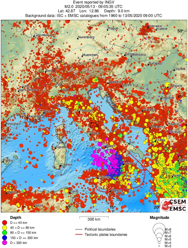 wide historical seismicity