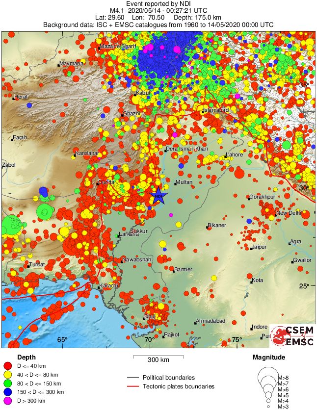 wide historical seismicity