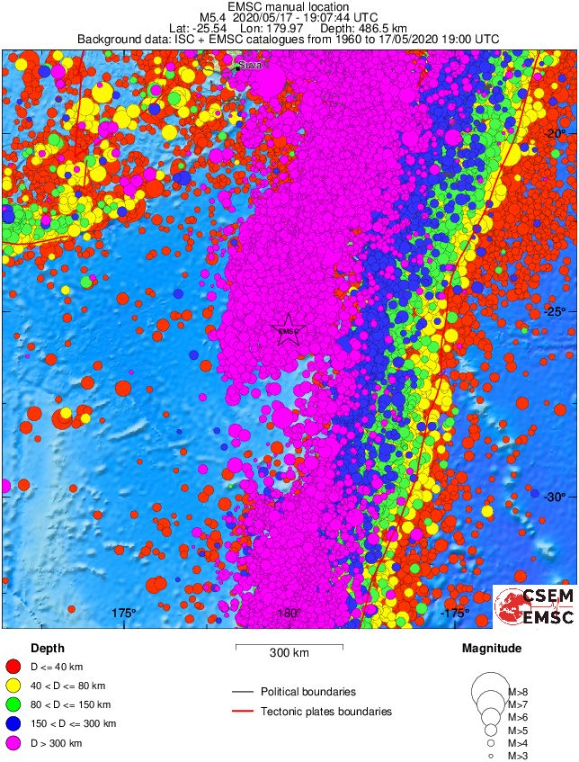 wide historical seismicity