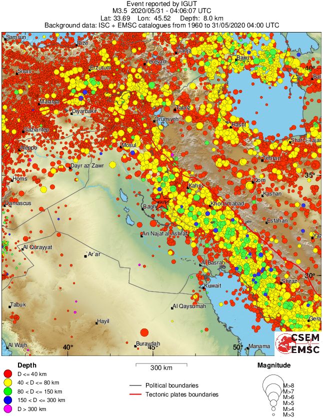 wide historical seismicity