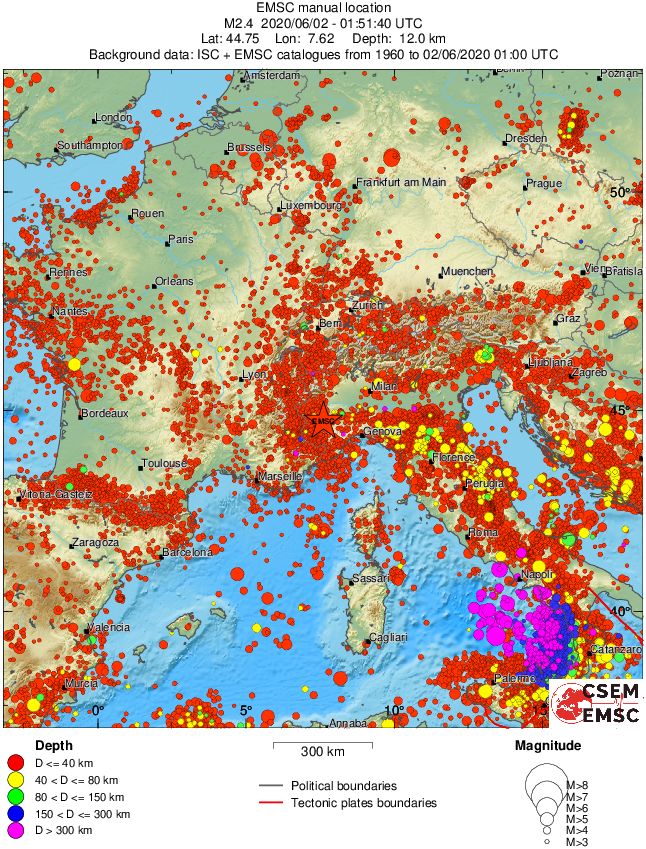 wide historical seismicity