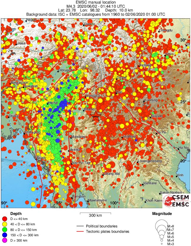 wide historical seismicity