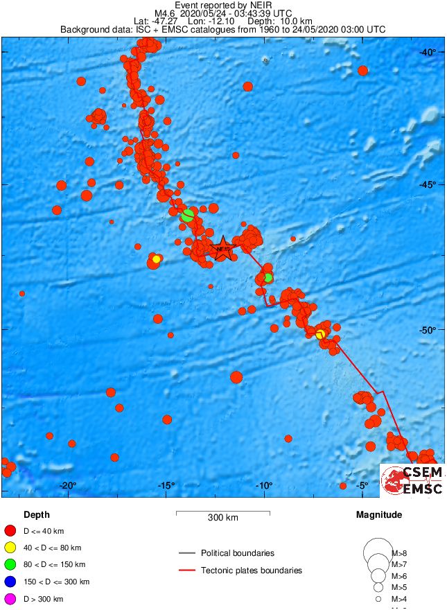 wide historical seismicity