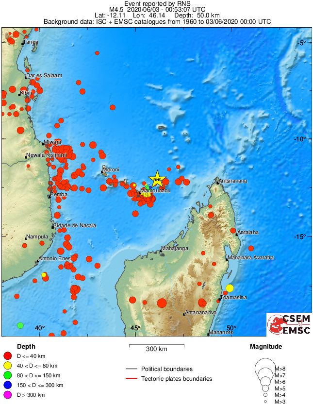 wide historical seismicity