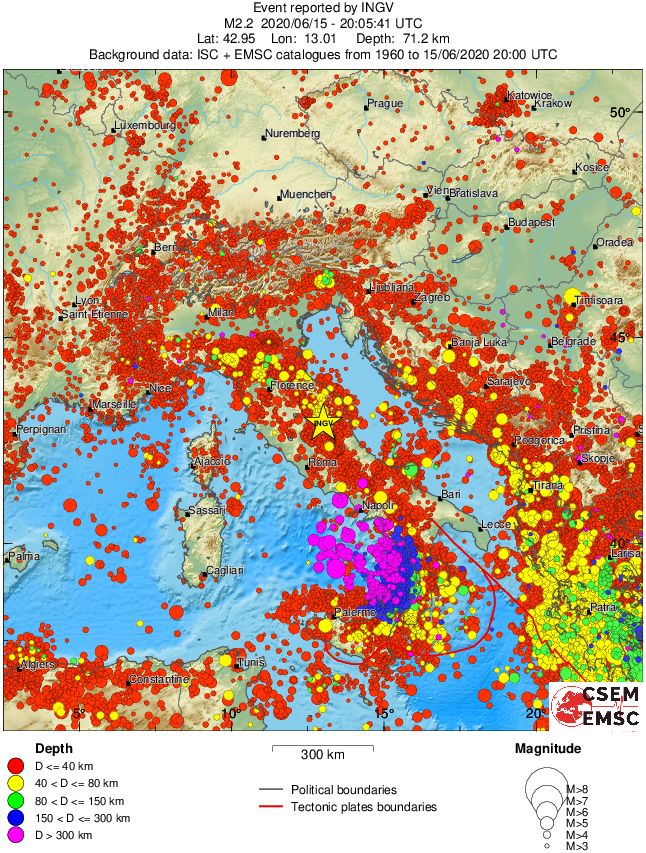 wide historical seismicity