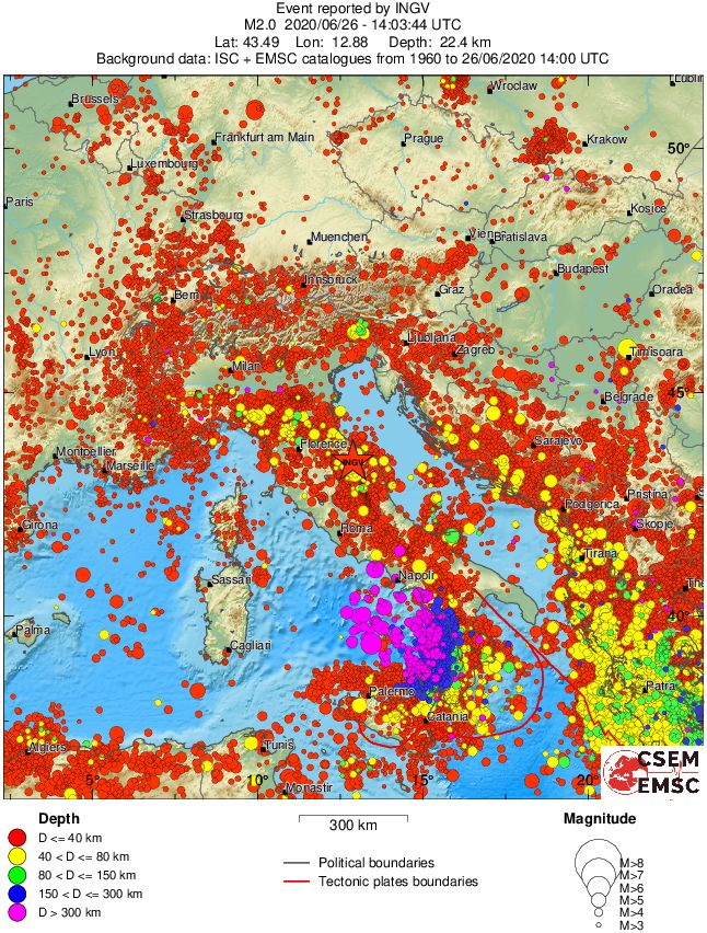 wide historical seismicity