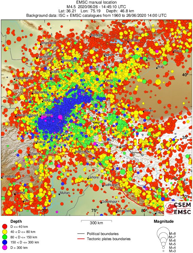 wide historical seismicity