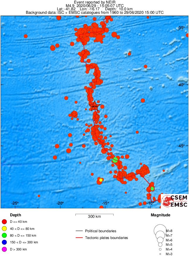 wide historical seismicity