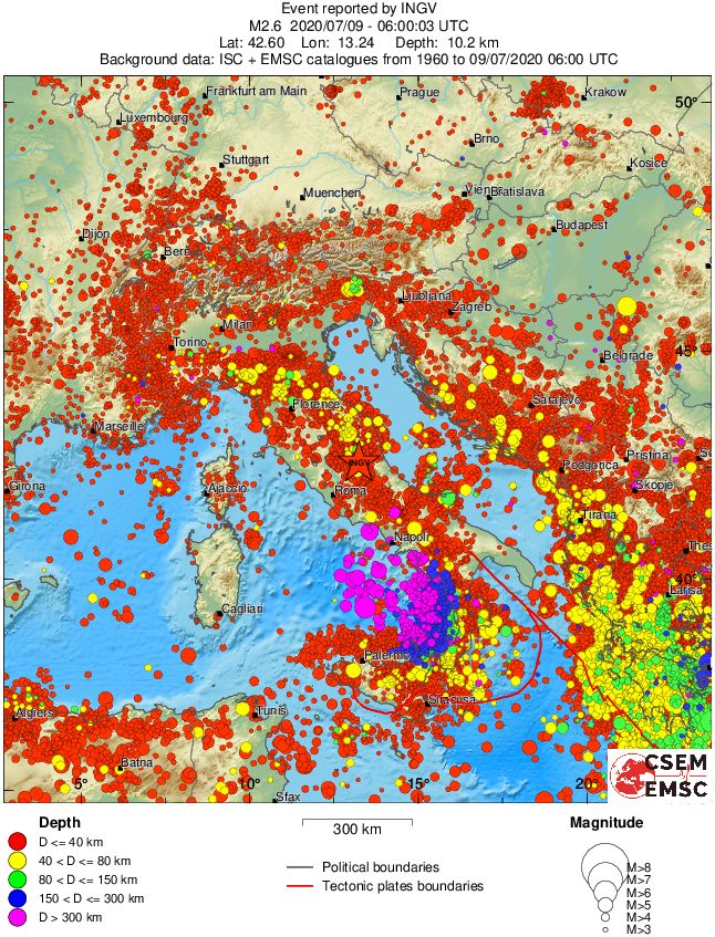 wide historical seismicity