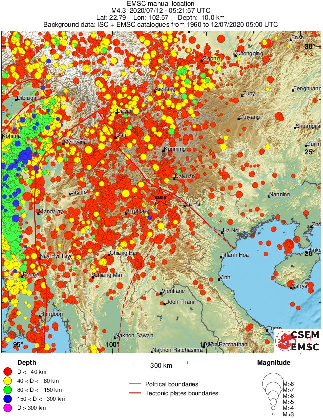wide historical seismicity