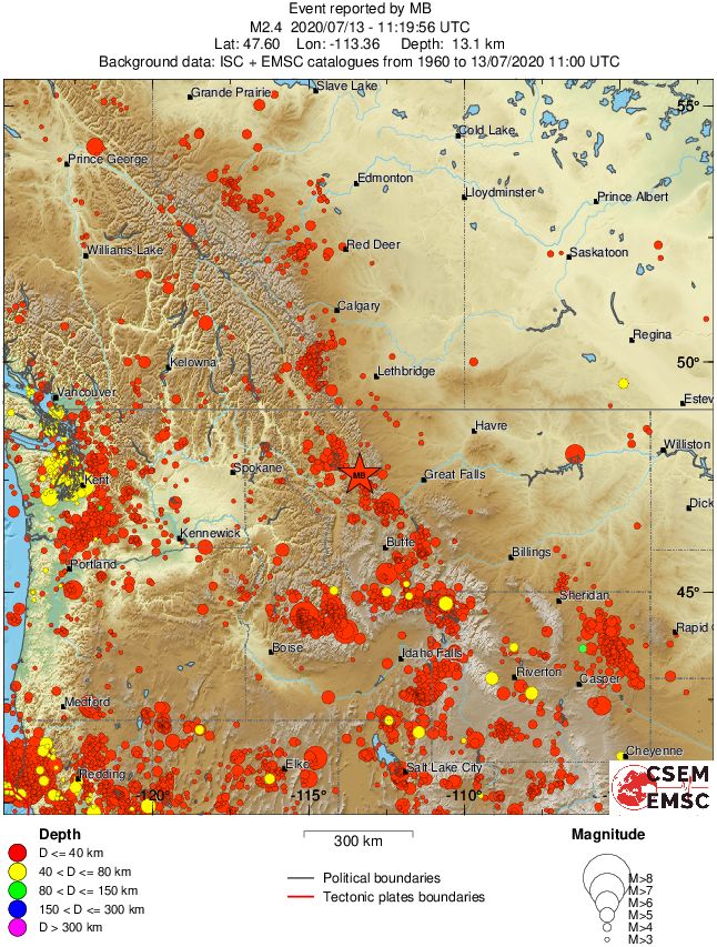 wide historical seismicity