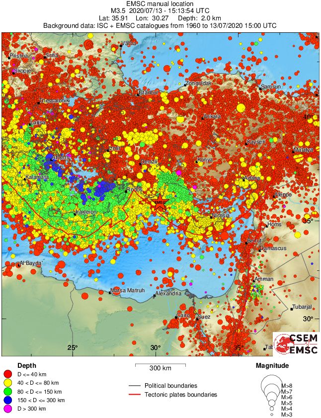 wide historical seismicity