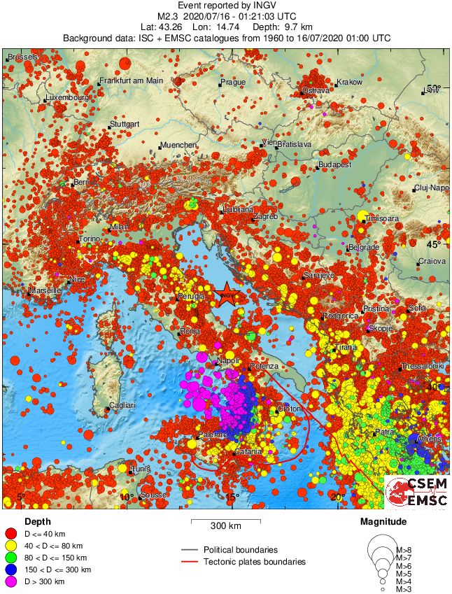 wide historical seismicity