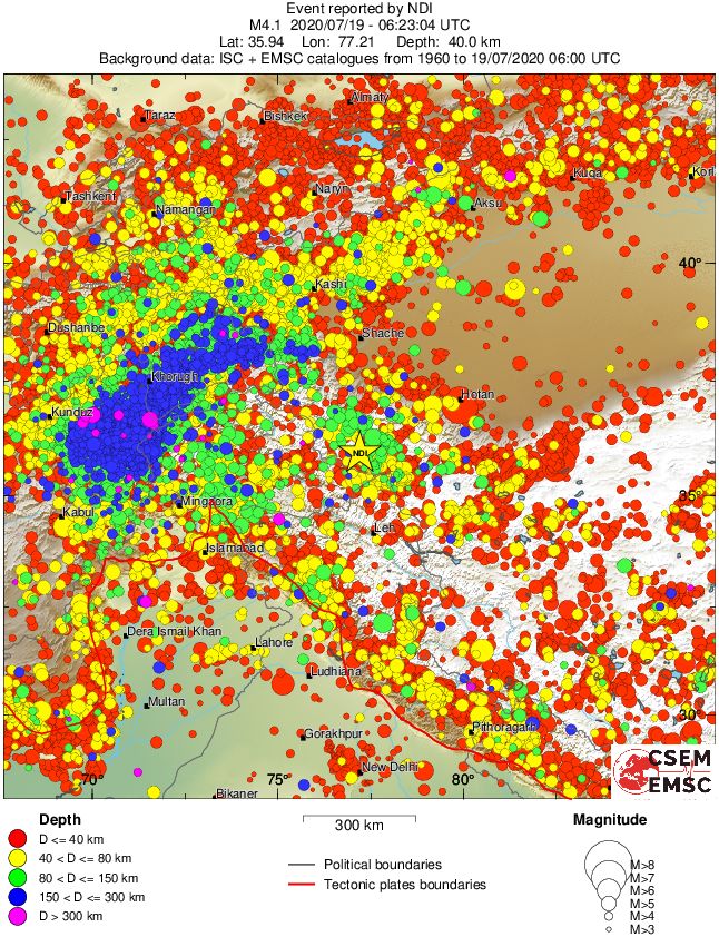 wide historical seismicity