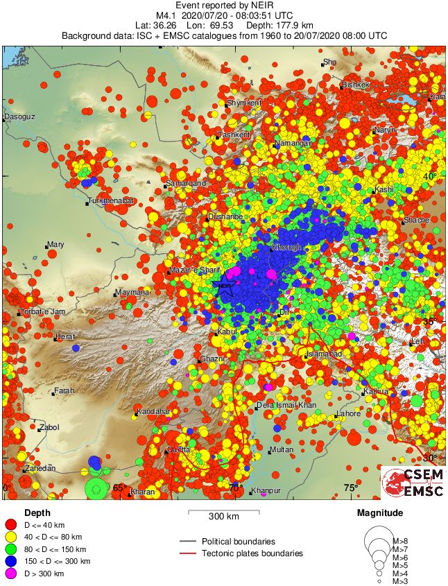 wide historical seismicity