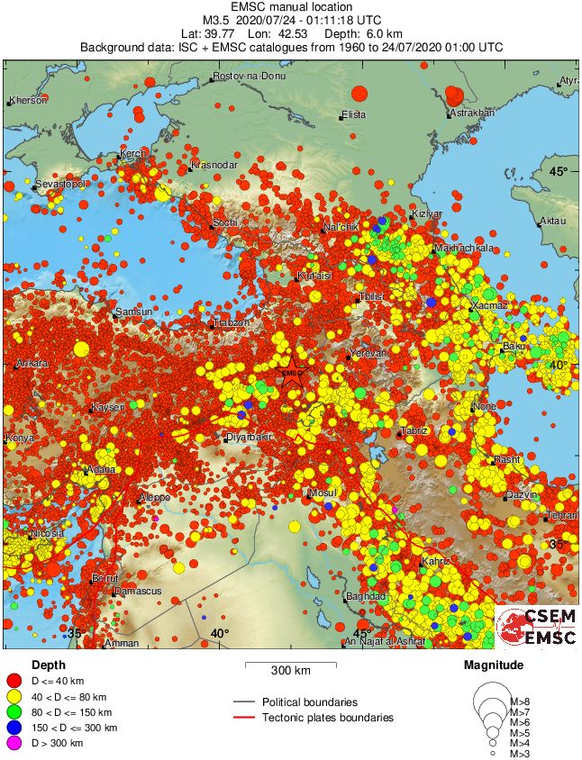 wide historical seismicity