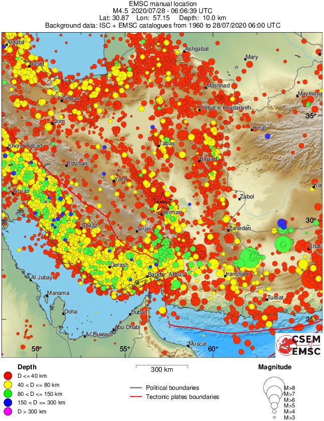 wide historical seismicity