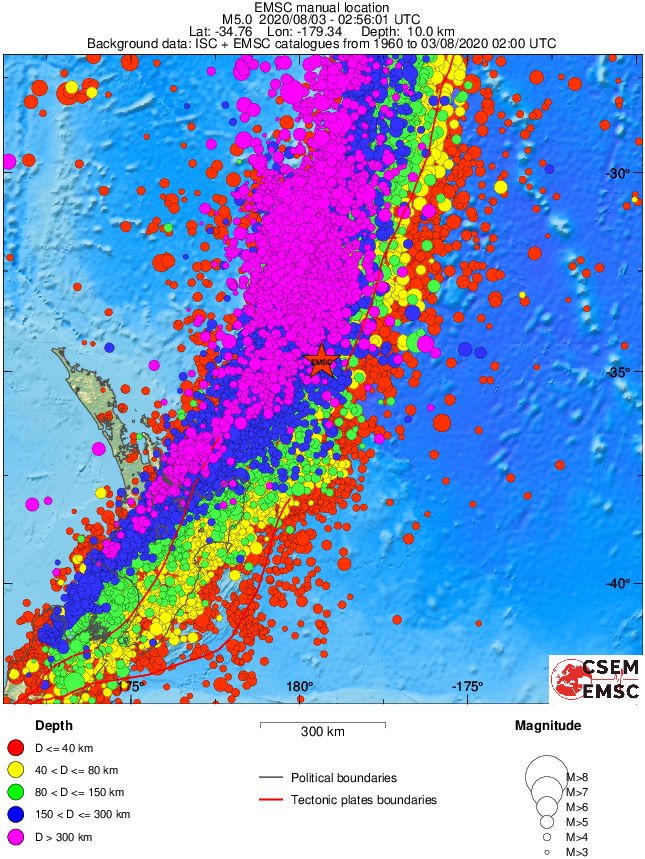 wide historical seismicity