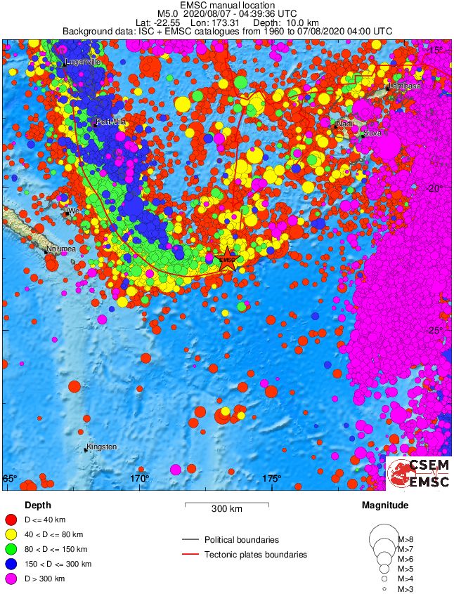 wide historical seismicity