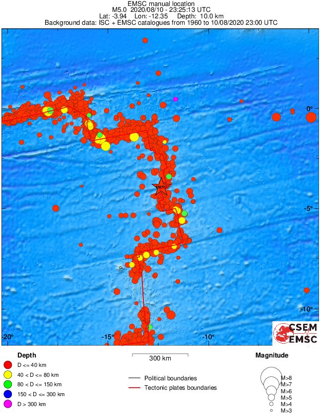 wide historical seismicity
