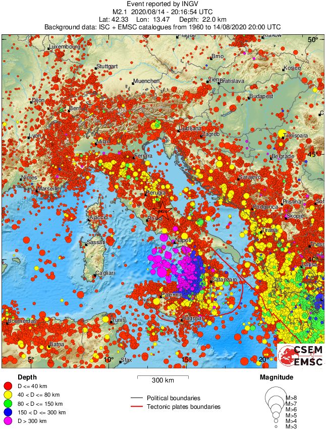 wide historical seismicity