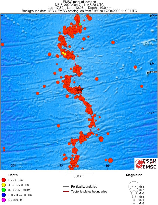 wide historical seismicity