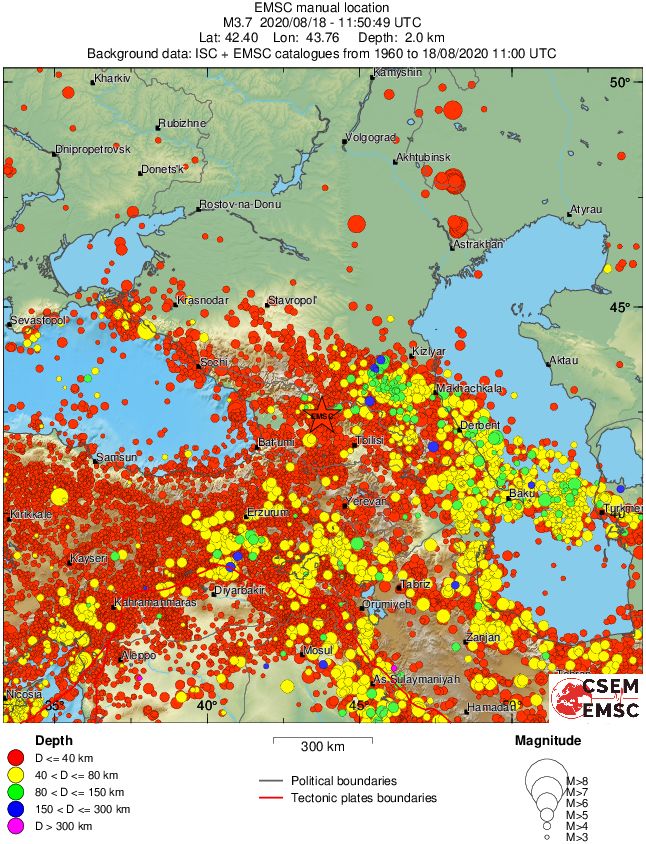 wide historical seismicity