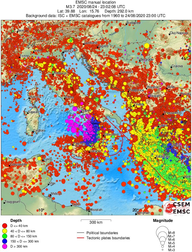 wide historical seismicity